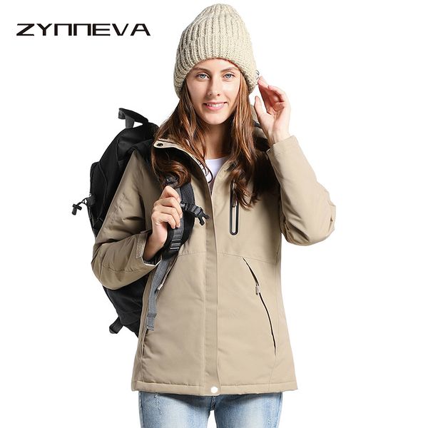 

zynneva ourdoor women hiking heating jackets winter feather cotton electric heated windbreaker carbon fiber warm clothes gk2216, Blue;black