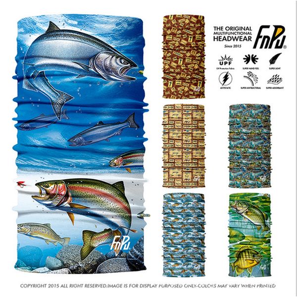 

original spain magic bandana seamless fish outdoors sport scarf fishing uv sunscreen bandana drop shipping dhl ups, Blue;gray
