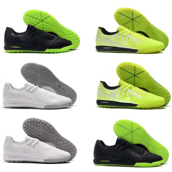 

men zoom phantom vnm pro tf ic venom turf indoor new lights under the radar soccer football shoes boots cleats size us 6.5-11, Black