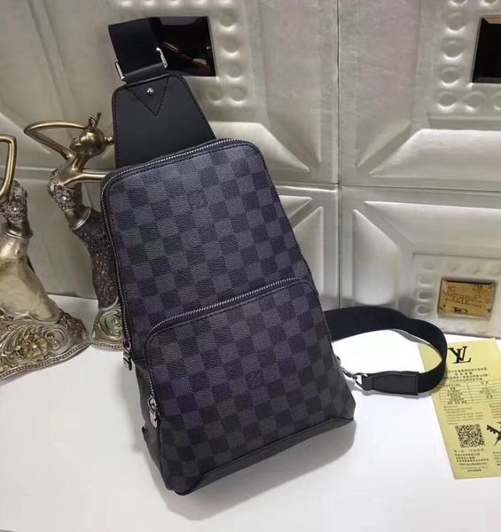 

real leather men chest bag av. sling bag d.grap. n41719 travel bag mens cross body breast shoulder pouch n41612 n41473 41473 n41712 avenue