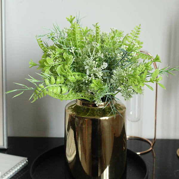 

1 branch green artificial plant diy bouquet accessories plastic berry flower plant