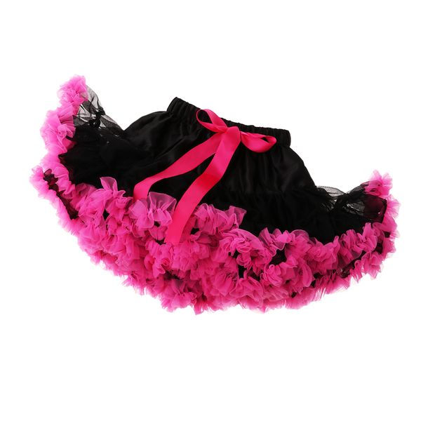 

girls kids tutu skirt kids dance pettiskirt party dress ballet fluffy layer, Red;yellow