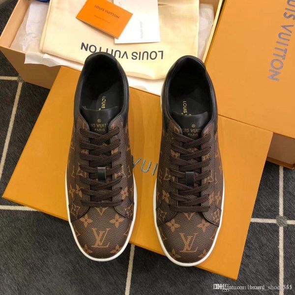 

r luxury casual women's shoes, fashion printed leather casual luxembourg sneakers size35-41 with original box