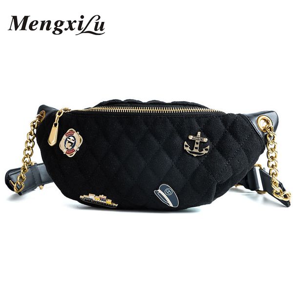 

mengxilu марка талии назад полный мода pu сумка талии женщины fanny pack пояс сумка талии femal плед деньги путешествия телефон сумка t20011