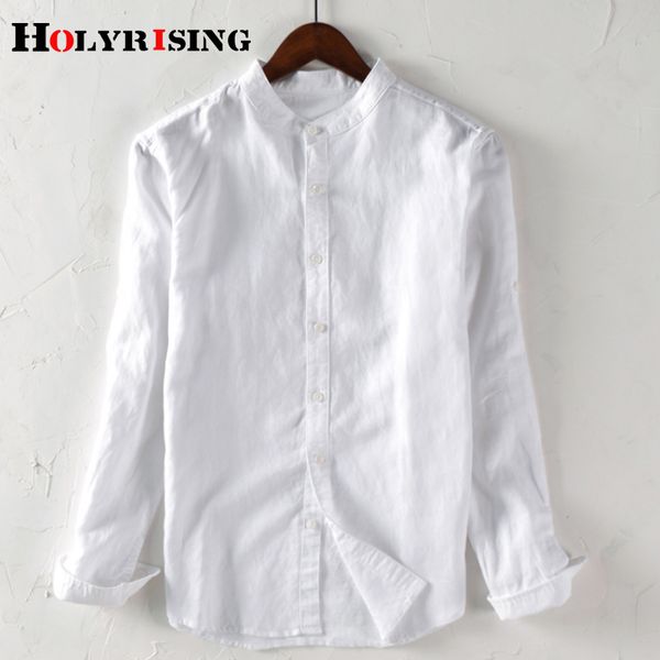 

men linen shirt long sleeve summer men clothes male casual linen cotton shirtmen s-3xl 4 colors solid white shirts 18806-5, White;black