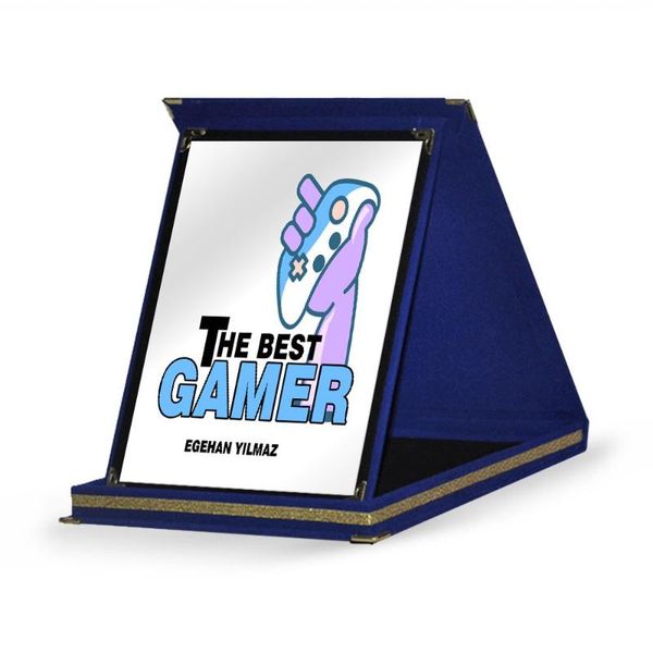 

personalized player navy blue plaque award-4