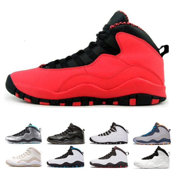 

wholesale 10 10s mens basketball shoes sneaker west cement chicago cool grey powder blue steel grey black men sports man designer sneakers