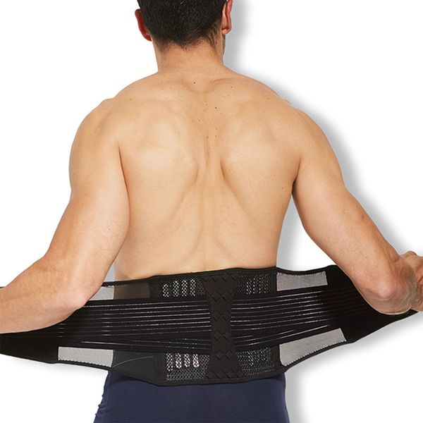

gym fitness sweat power belt waist support protection training shaper belt waist support protector widening, Black;gray