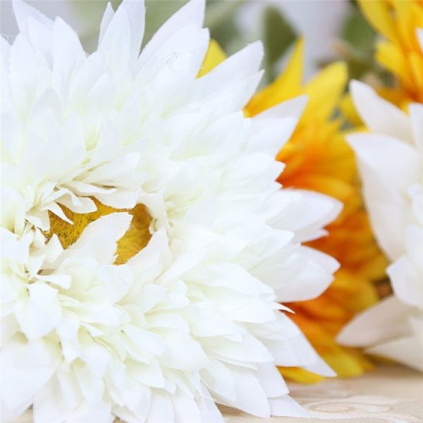 

artificial flowers sunflower daisy gerbera flores artificial plants home wedding decoration fake flowers bouquet home decor