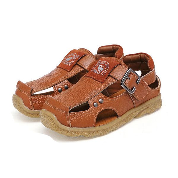 

kids shoes genuine leather shoes children sneakers sports boy breathable kid, Black;grey