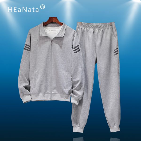 

men running clothing sport coat tracksuit long sleeve sweatshirt gym workout jogging suit sweatpants brand suit, Black;blue