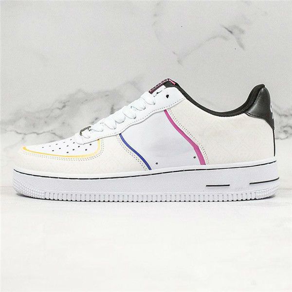 

2019 3 1 wholesale forced low day of the dead m running men women s white multi fully reflective sneakers trainers outdoor shoes