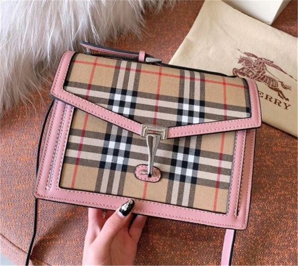 

Fashion Hot Womens Cross Body Classic Lattice Square Pack New Arrival Classic Bag New Style Girls Bag Shoulder Bags Brand Handbags 24 17CM