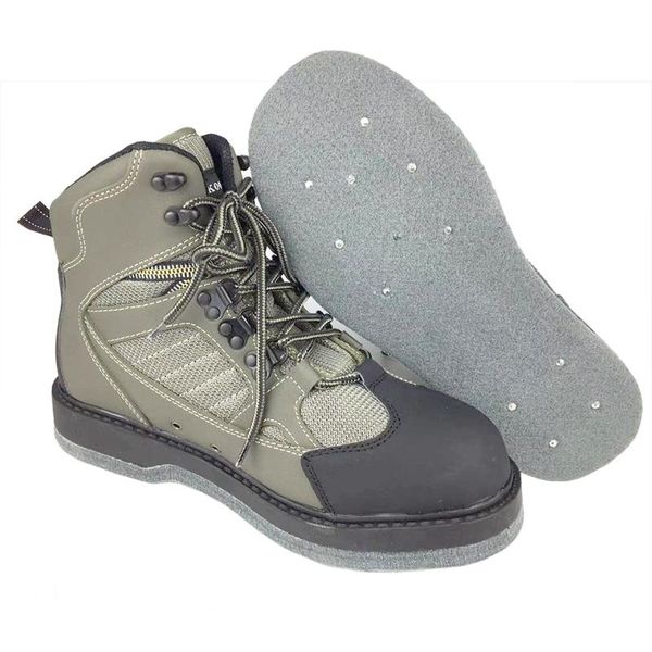

fishing shoes wading waders aqua upstream hunting sneakers nails felt sole boot breathable rock sport no-slip for fish pants