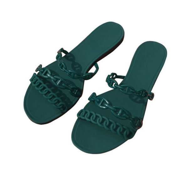 

men women flip flops summer plus size outdoor beach rubber plastic bottom non-slip casual solid color flat heel couple slippers#153, Black