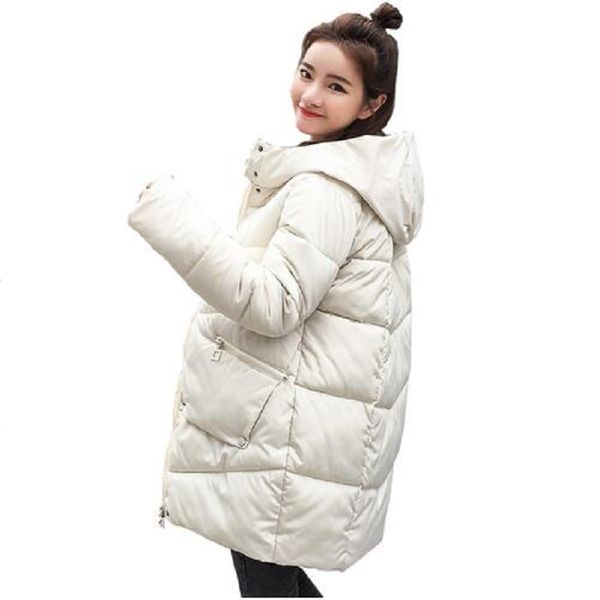 

parkas 2018 new winter jacket women coats hooded jaqueta feminina female parka thick cotton padded lining winter coat women, Black