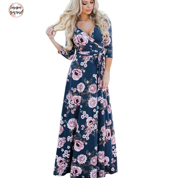 

длинные платья лета цветочные печати мундир boho пляж платье sexy элегантный дизайн одежды бинты bodycon бальные платья макси платье vestido, Black;gray