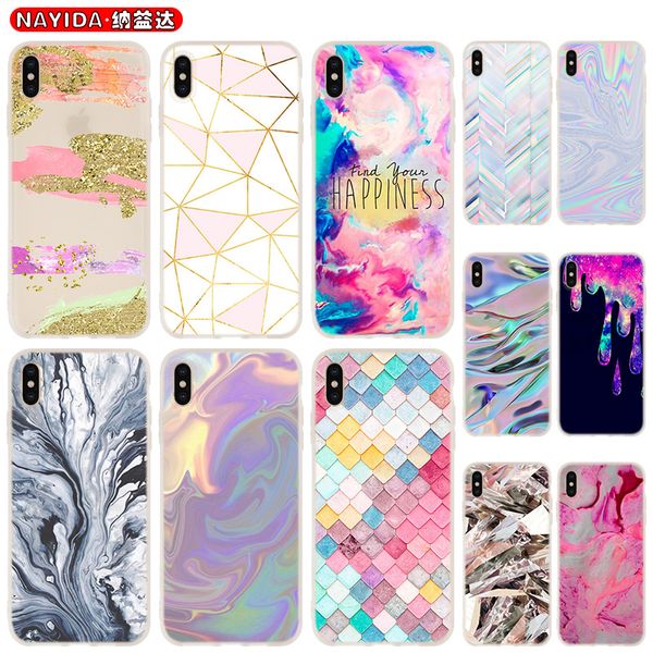 

phone case cover for coque xiaomi redmi 4x 4a 6a 7a y3 k20 5 plus note 8 7 6 5 pro quartz crystal rock pink purple aqua space