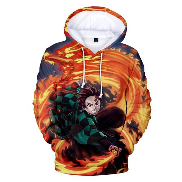 

demon slayer hoodies kimetsu no yaiba hoodie fashion long sleeve harajuku fashion anime style leisure spring fall winter hoodies, Black