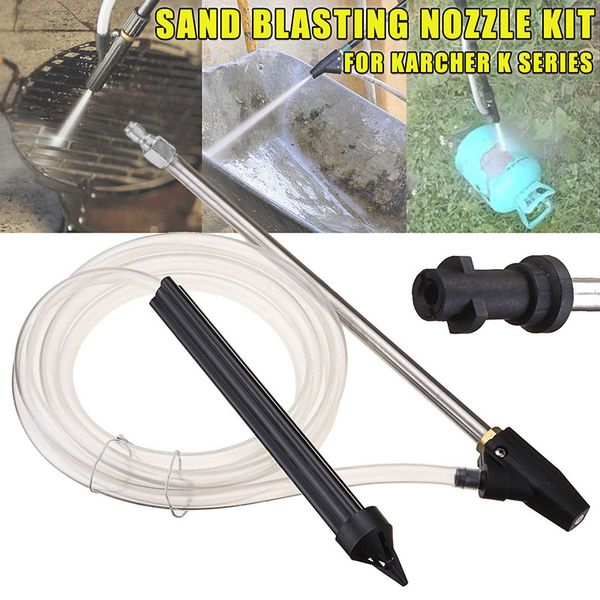 

newly sandblasting device kit sand wet blasting washer 1/4 high pressure accessories