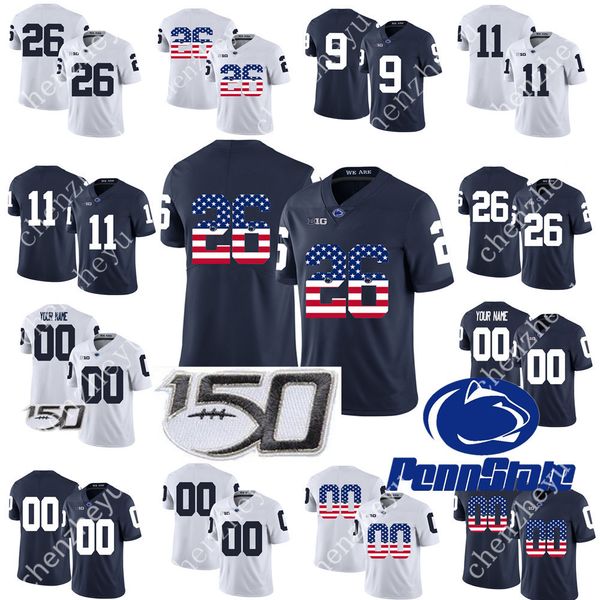 

custom penn state nittany 95 tyler davis psu college football micah parsons kj hamler nick scott hamilton stevens 3 deandre thompkins jersey, Black;red