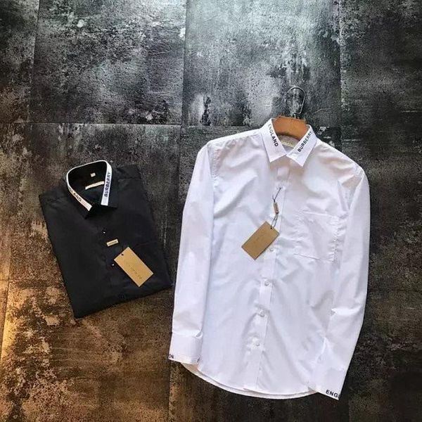 

20ss new luxurious brand bur embroidery logos shirt designer tshirts long sleeve blouse spring tee breathable vest streetwear outdoor tshirt, White