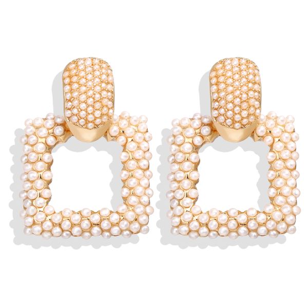 

свадебные аксессуары ювелирные площади золотые серьги pearl украшения зрелые шарм роскошные богемный стиль энтузиазм напыщенные дизайн, White