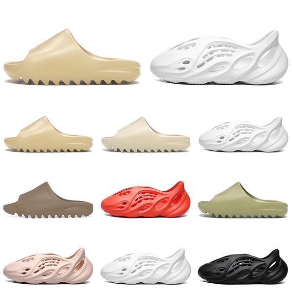

kanye west desert sand смола трусы bone earth brown дизайнерская обувь foam runner мужчины женщины сандалии размер 36-45 оптом