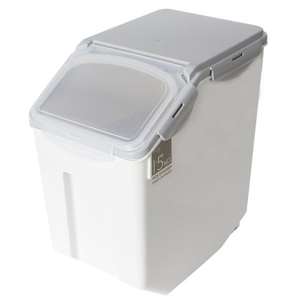 

rice storage box food grade pp storaging bucket moisture-proof and insect-proof sealed box household rice store supplies