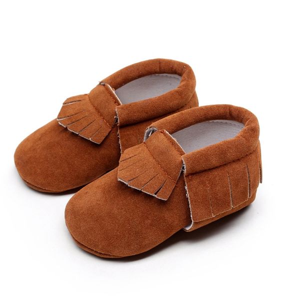 

baby moccasins pu leather toddler first walker suede leather infants sneakers fringe soft baby shoes 9 colors wzw-yw2267