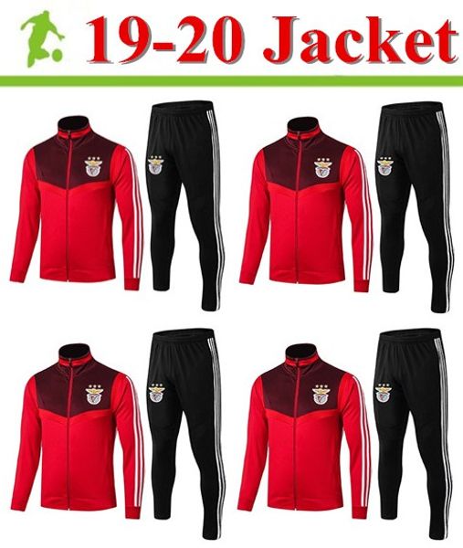 

wholesale 2019-20 benfica jacket tomás long sleeve caio tracksuit soccer jersey seferovic football kits pires training shirt sportjacket, Black;red