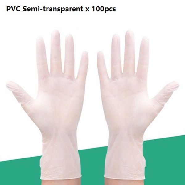 

100pcs disposable food gloves latex cleaning gloves universal garden cleaning gloves for hohome cleaning disposable nitrile latex pvc glov