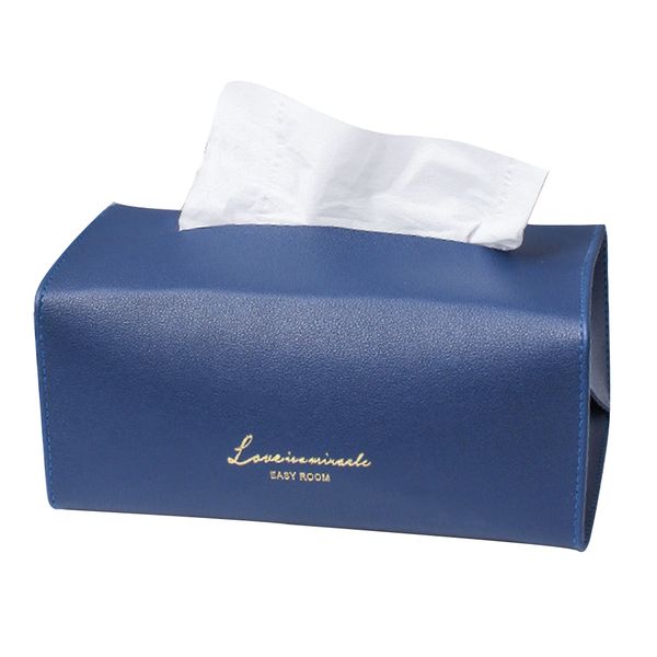 

bedroom desk decoration home car office standing kitchen pu leather tissue box soft bathroom reusable napkin holder