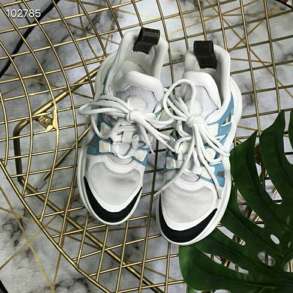 

2019 new arrival fashion men&women casual shoes luxury designer genuine leather patch work arch shoes size:35-44, Black