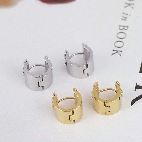 

real gold /silver plated hoop & huggie stud dorp earrings popular brand letter earrings gift, Golden;silver