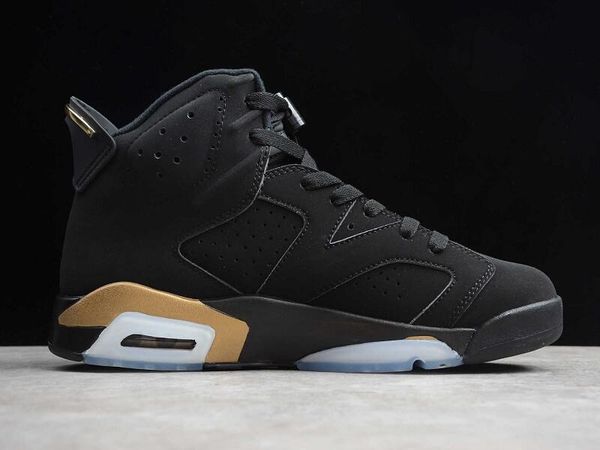 

6s defining moments designer mens basketball shoes 6 dmp black metallic gold vi fashion zapatos sports sneakers 313124-991