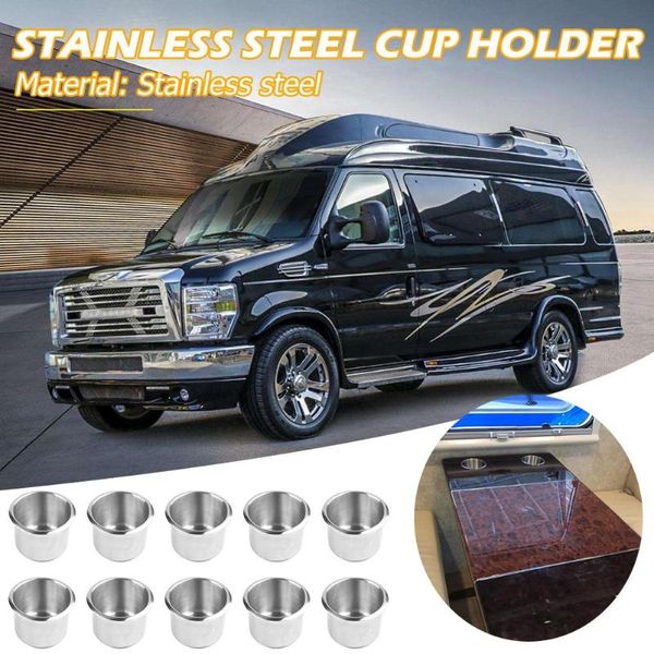 

stainless steel cup drink bottle polished holders for touring car rv camper marine pack practical and durable cup holder