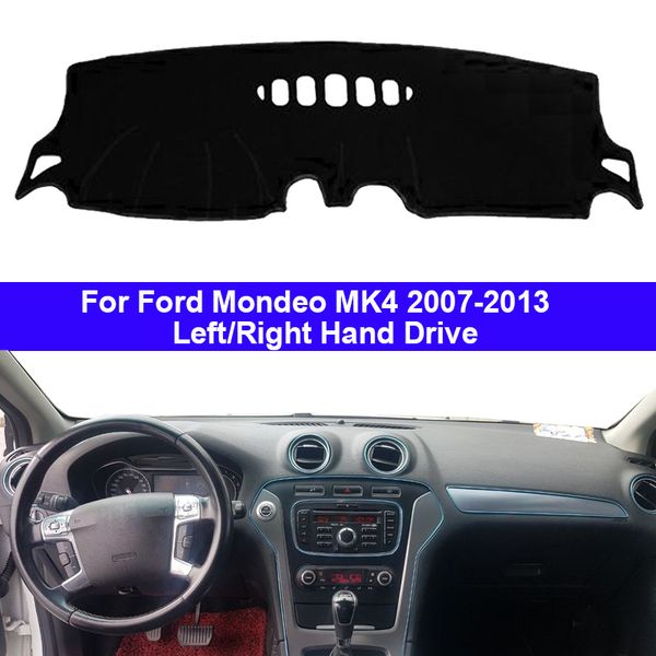 

car dashboard cover dash mat carpet cape for mondeo 4 2007 2008 2009 2010 2011 2012 2013 lhd rhd auto sunshade 2 layers