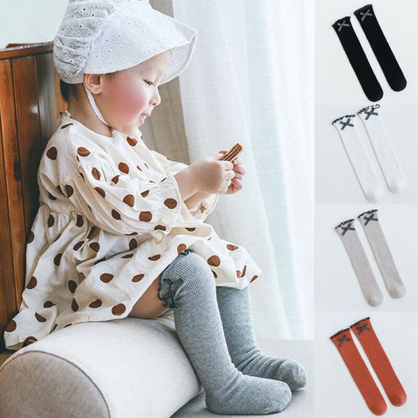 

baby kids toddlers girls knee high stockings tights leg warmer stockings for 1-6 y, Blue