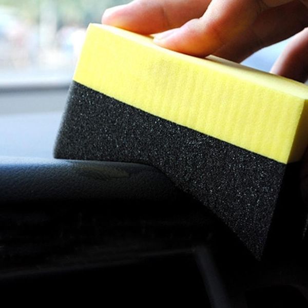 

3pcs car accessories pe sponge multifunctional waxing cleaning tool corner wipe clear residual wax car interior cleaning brush