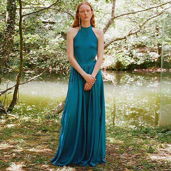 

summer crossed bandage dresses blue long dresses, White;black