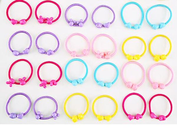 

childrens hair rope cute color circle girl simple hair beautiful girls accessories great quality ing, Silver