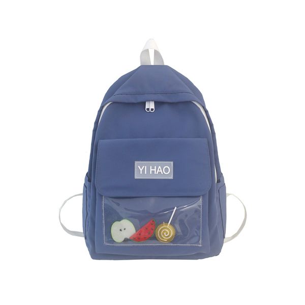 

harajuku clear nylon letter women backpacks school bags for teenage girls female quality travel backpack bookbag mochila