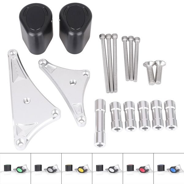 

cnc motorcycle frame slider crash pad protector guard for cb400 1992 1993 1994 1995 1996 1997 1998 , aluminum + abs