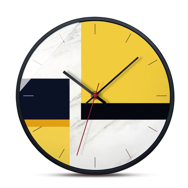 

metal wall clock nordic living room bedroom decoration mute round clock suitable for family/kitchen / office/school (color a