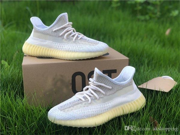 

2020 yezy350 v2 abez israfil asriel zyon 3m reflective kanye west men women running shoes sports trainers sneakers with original box