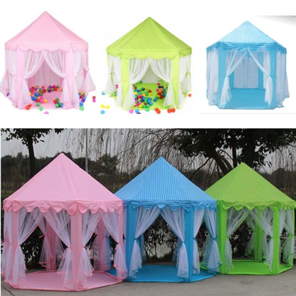 

portable kids toy princess tent castle play game tent house fun indoor outdoor sport playhouse toys for children garden supplies an2876