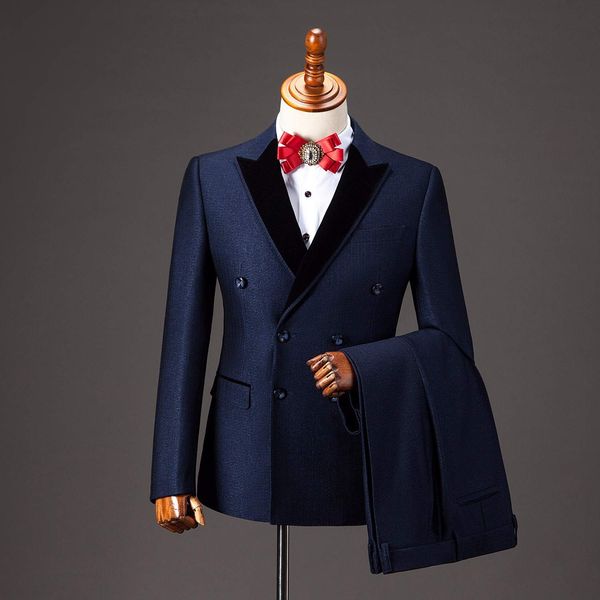 

double breasted tailor made suits gentleman event wedding dress custom made suit fashion tuxedo 2 pieces (jacket+pants)of:012, White;black