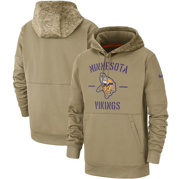 

men women youth minnesota vikings style tan 2019 salute to service sideline therma pullover hoodie, Blue;black