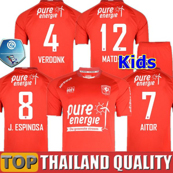 

2019 2020 enschede twente soccer jerseys aitor j.espinosa boere oosterwijk vuckic matos laukart selahi custom kids home football shirt, Black;yellow